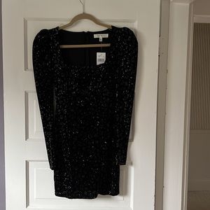 NWT Nordstrom Sparkly black dress